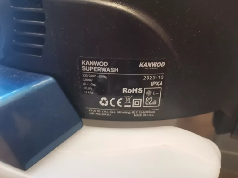 ODKURZACZ PIORĄCY KANWOD SUPERWASH 1400 W