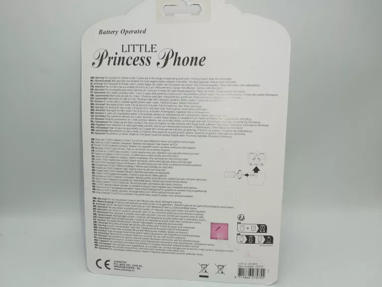 ZESTAW DLA DZIEWCZYNEK ZABAWKOWY TELEFON PRINCESS