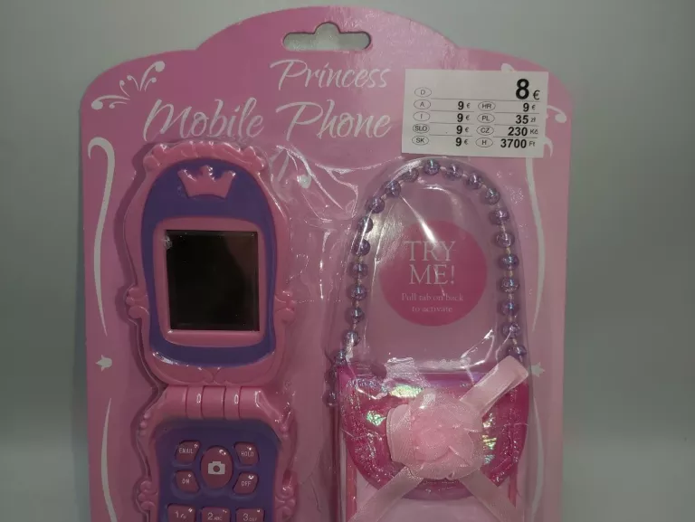 ZESTAW DLA DZIEWCZYNEK ZABAWKOWY TELEFON PRINCESS