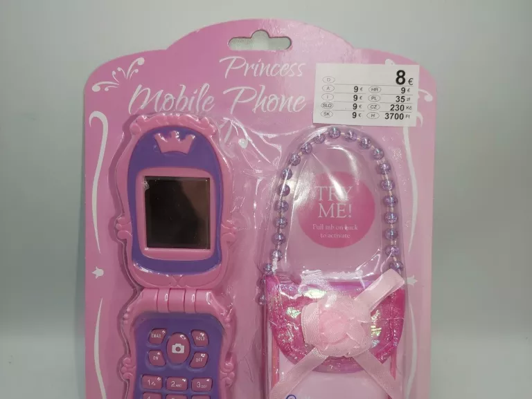 ZESTAW DLA DZIEWCZYNEK ZABAWKOWY TELEFON PRINCESS