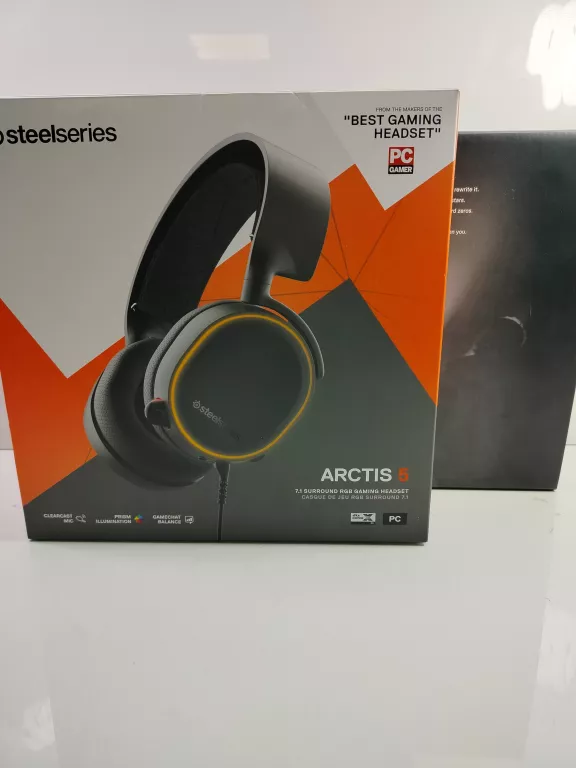 SŁUCHAWKI PRZEWODOWE NAUSZNE STEELSERIES ARCTIS 5 PUDEŁKO