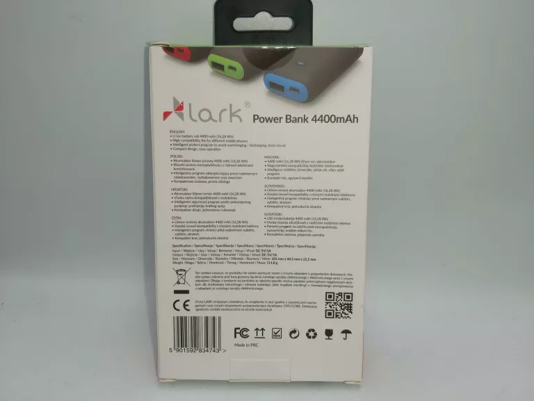 POWERBANK LARK 4400 MAH KOMPLET