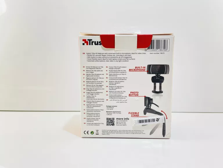 KAMERA INTERNETOWA HD 720P MIKROFON TRUST TRINO