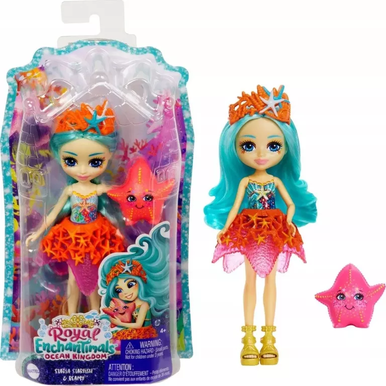 LALKA ENCHANTIMALS OCEAN KINGDOM STARIA STARFISH I BEAMY