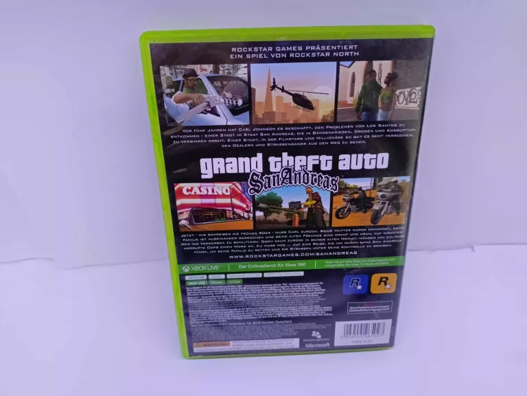 GRA XBOX 360 GTA SAN ANDREAS