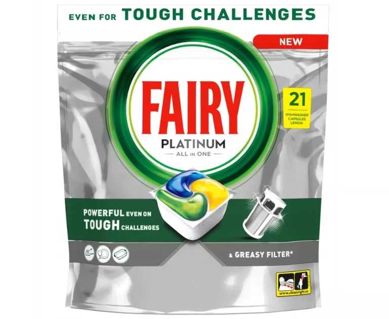 FAIRY PLATINUM CYTRYNA KAPSUŁKI DO ZMYWARKI ALL IN ONE, 21 TABLETEK