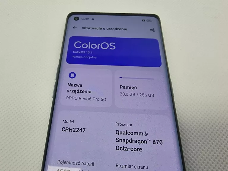 OPPO RENO 6 PRO 5G 12/256GB DUAL SIM