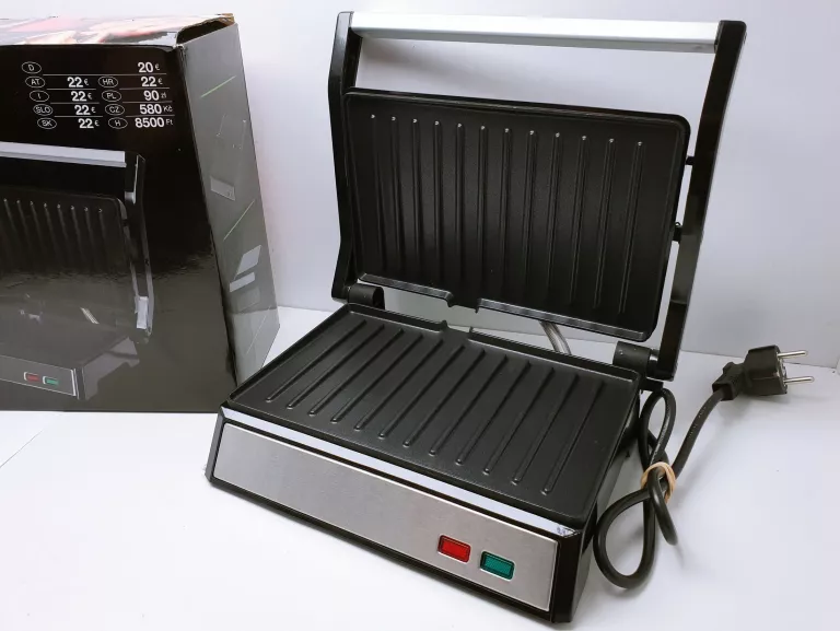 GRILL ELEKTRYCZNY KONTAKTOWY WOOLWORTH 1000W KOMPLET