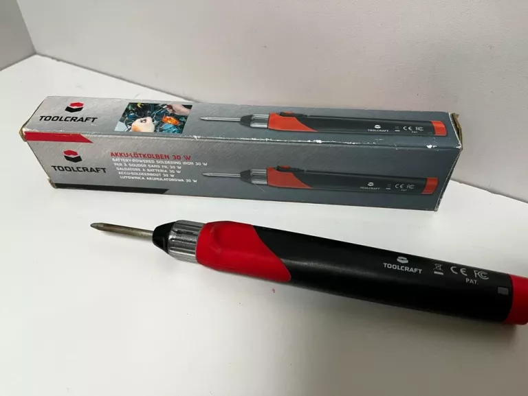 LUTOWNICA KOLBOWA TOOLCRAFT 30 W + 8 GROTÓW