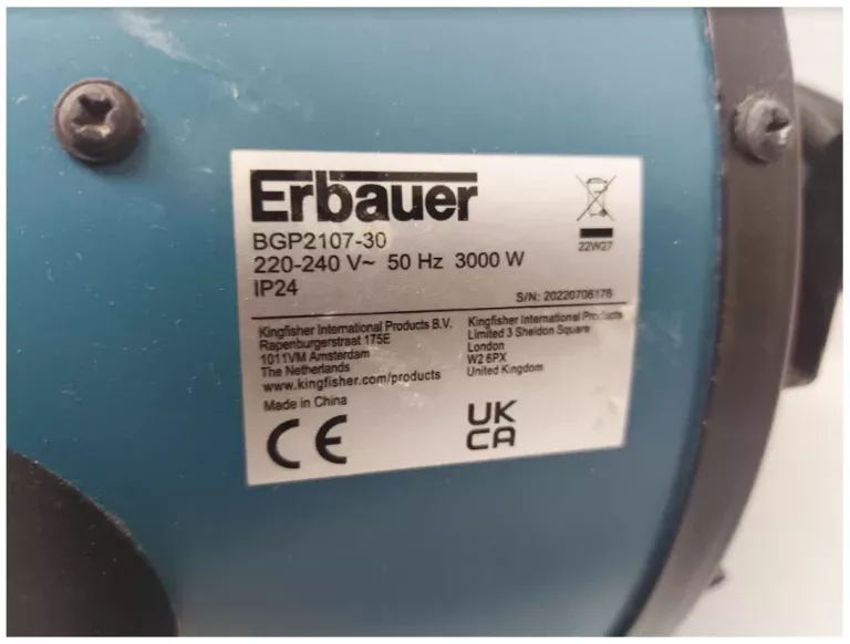 NAGRZEWNICA ERBAUER BGP2107