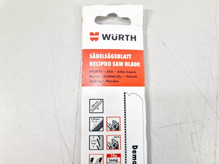 WURTH BRZESZCZOT DO PIŁY SZABLASTEJ 4S DO METALU