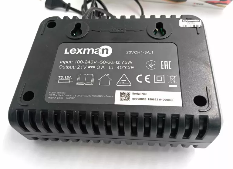 LEXMAN STACJA Z BATERIA 20VCH1-3A1