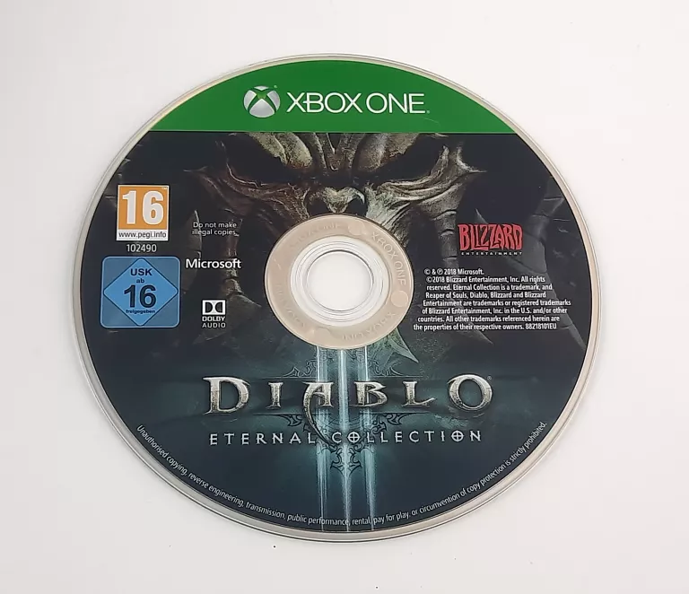 GRA XBOX ONE DIABLO III ETERNAL COLLECTION - BEZ PUDEŁKA