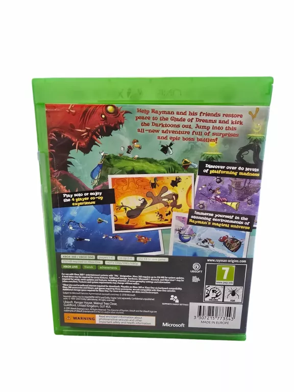 GRA XBOX 360 RAYMAN ORIGINS