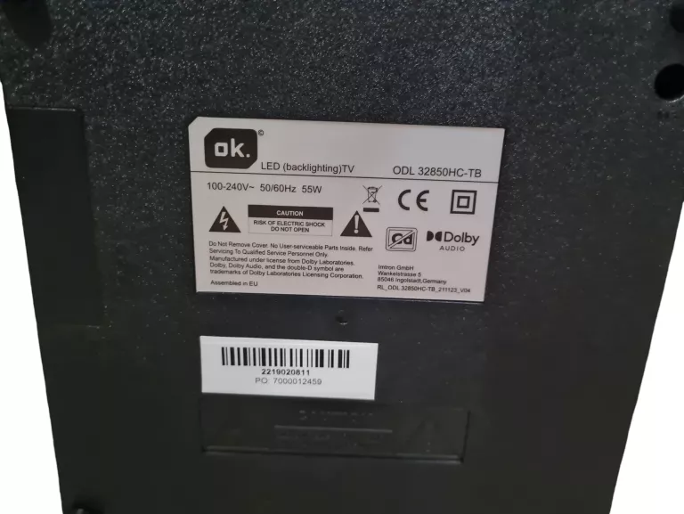 TV OK ODL 32850HC-TB+PILOT