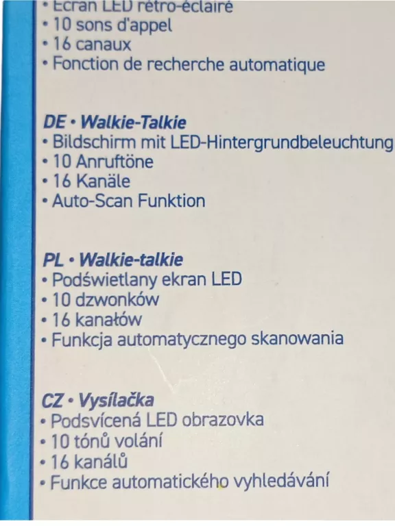 ZESTAW KRÓTKOFALÓWEK WALKIE-TALKIE ZASIĘG DO 3KM 2 SZT LCD SILVERGEAR