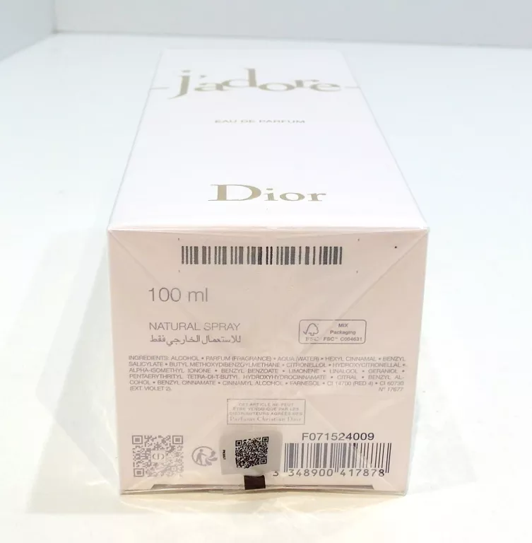 CHRISTIAN DIOR J'ADORE EDP 100ML