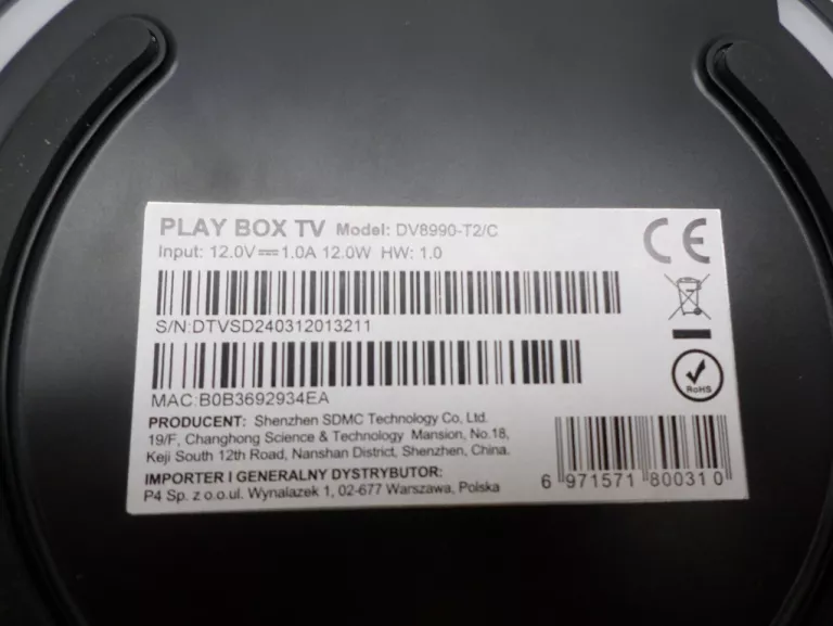 PLAY BOX TV T2/C