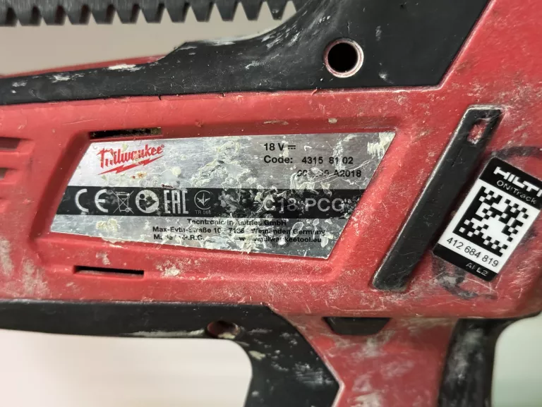 PISTOLET DO SILIKONU WYCISKACZ MILWAUKEE C18 PCG