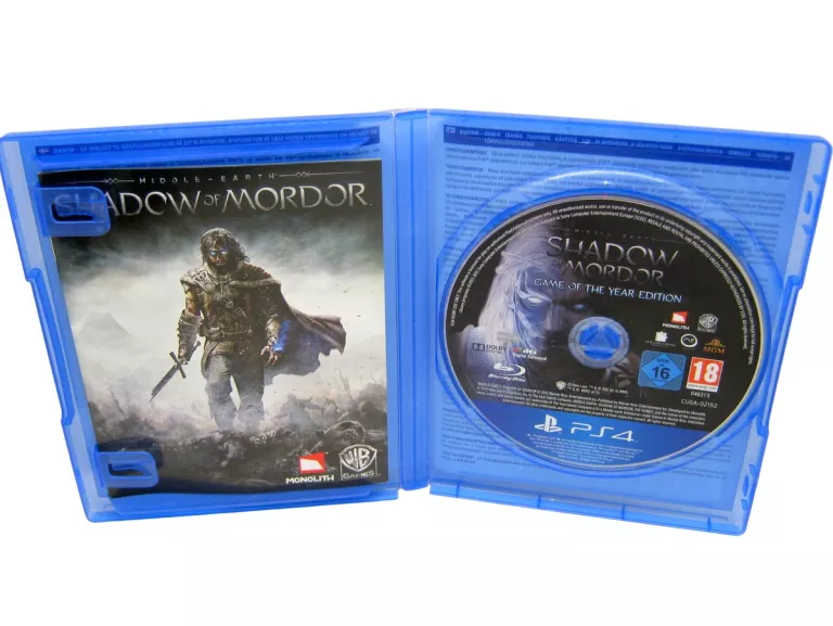 GRA SONY PS4  MIDDLE-EARTH SHADOW OF MORDOR