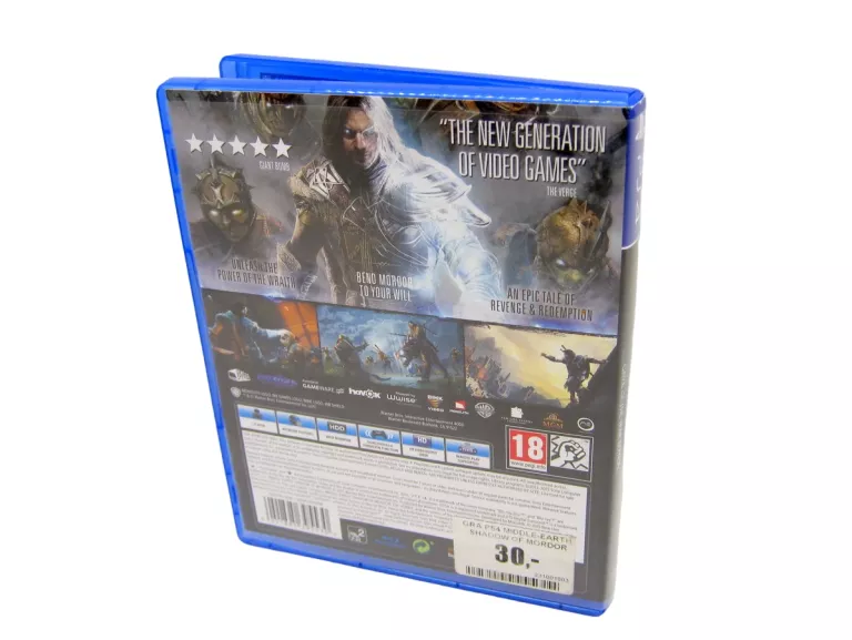 GRA SONY PS4  MIDDLE-EARTH SHADOW OF MORDOR