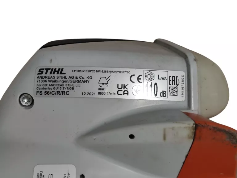 KOSA SPALINOWA STIHL FS 56 /C/R/RC MOC: 0,8KW/1,1KK 12.2021