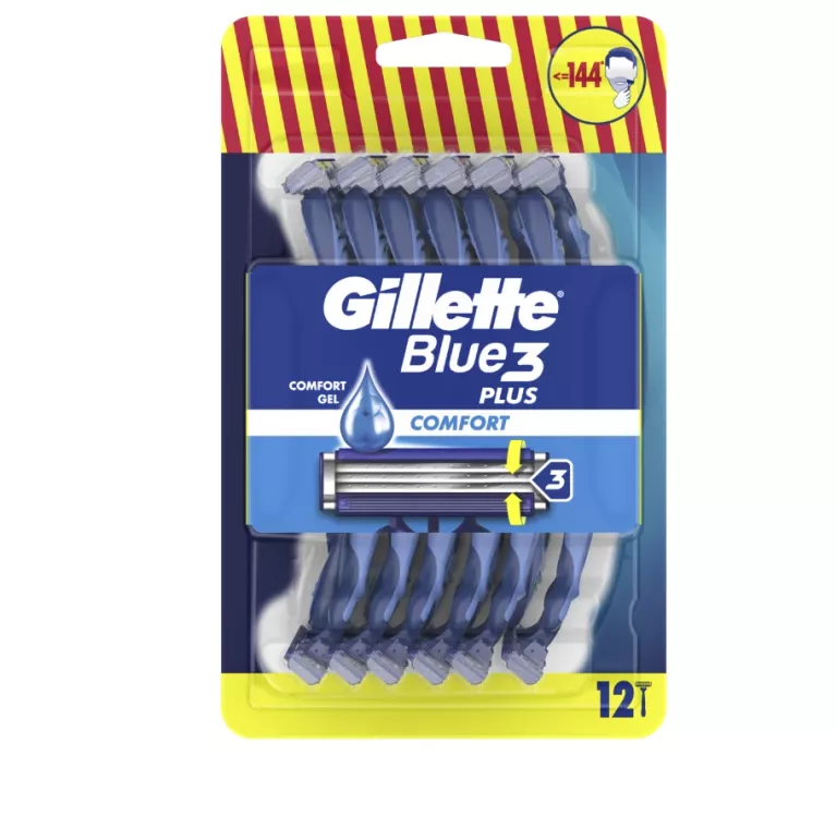 MASZYNKA JEDNORAZOWA DO GOLENIA GILLETTE BLUE3 PLUS COMFORT 12 SZT. 870021