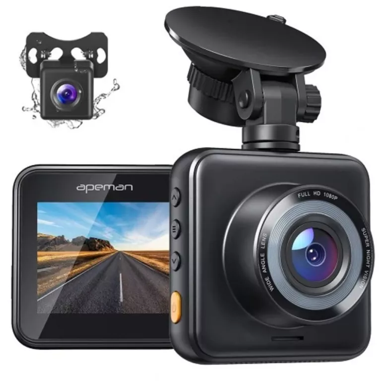 KAMERA SAMOCHODOWA DASHCAM APEMAN C420D DOPPIA 1080P FHD