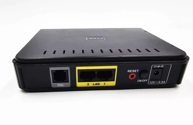 ROUTER PRZEWODOWY D-LINK DSL-2680 + ŁADOWARKA + PUDEŁKO