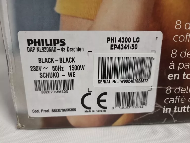 EKSPRES DO KAWY PHILIPS EP4341/50