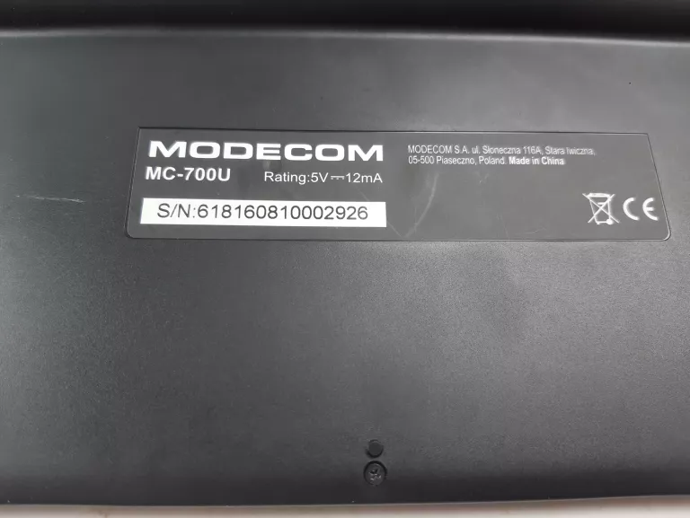 KLAWIATURA MODECOM MC-700U