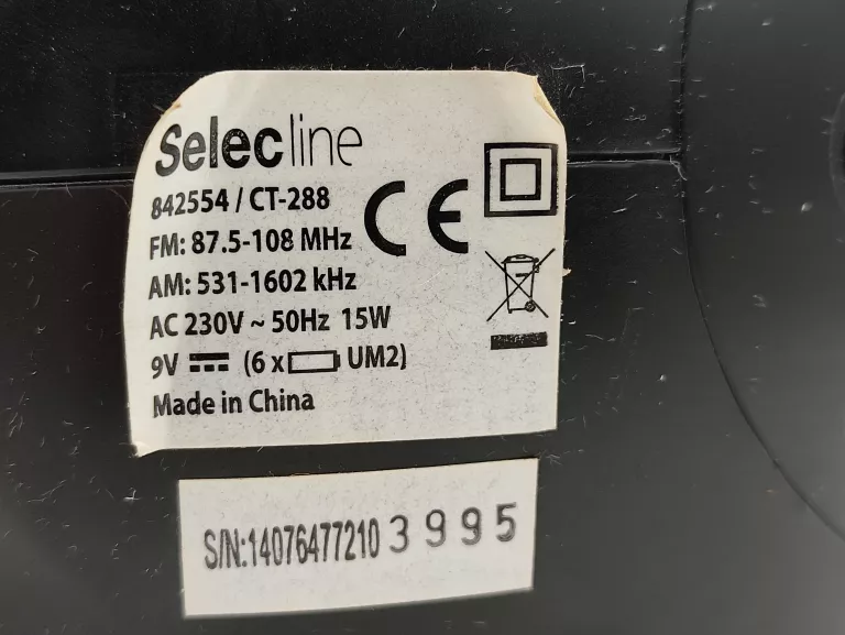 RADIO Z CD SELECLINE CT-288