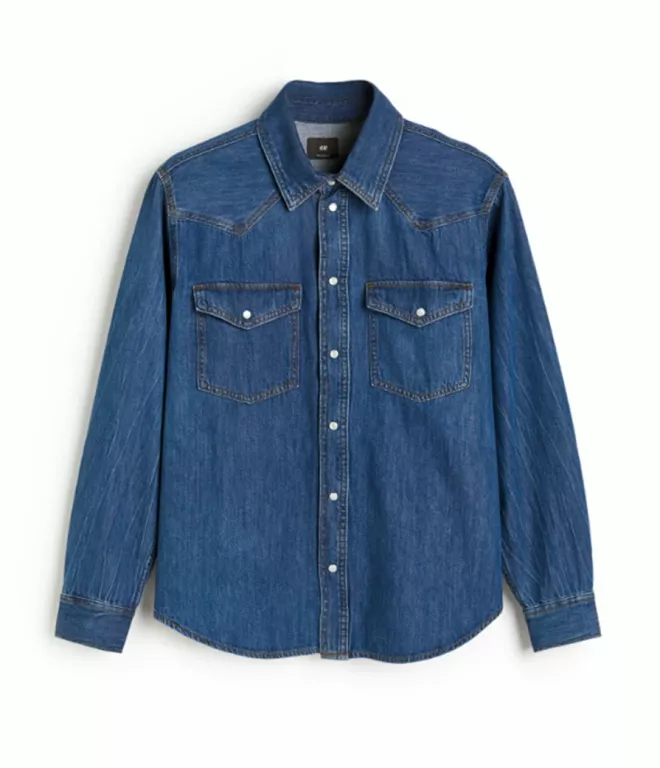 KOSZULA DŻINSOWA REGULAR FIT H&M R.S