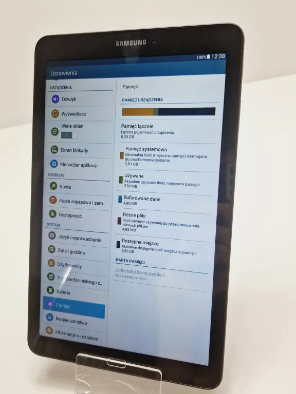 TABLET SAMSUNG GALAXY TAB E (SM-T560) 8GB CZARNY