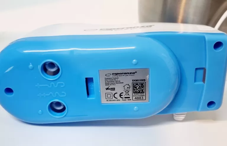 ROBOT KUCHENNY MIKSER RĘCZNY MOCNY Z MISKĄ MISĄ STALOWĄ 150 W