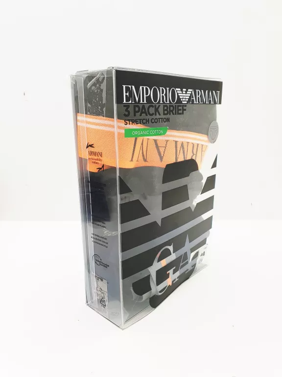SLIPY MĘSKIE EMPORIO ARMANI 3-PAK ROZMIAR S
