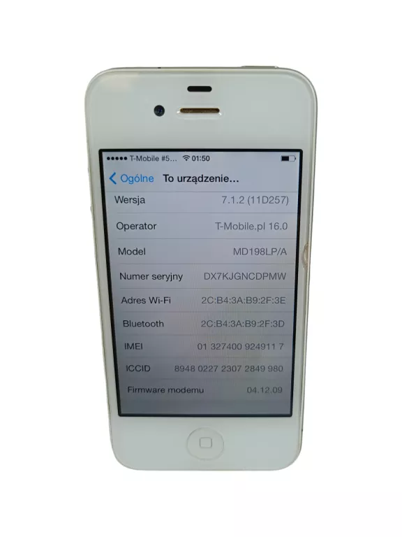 TELEFON IPHONE 4 512MB/8GB