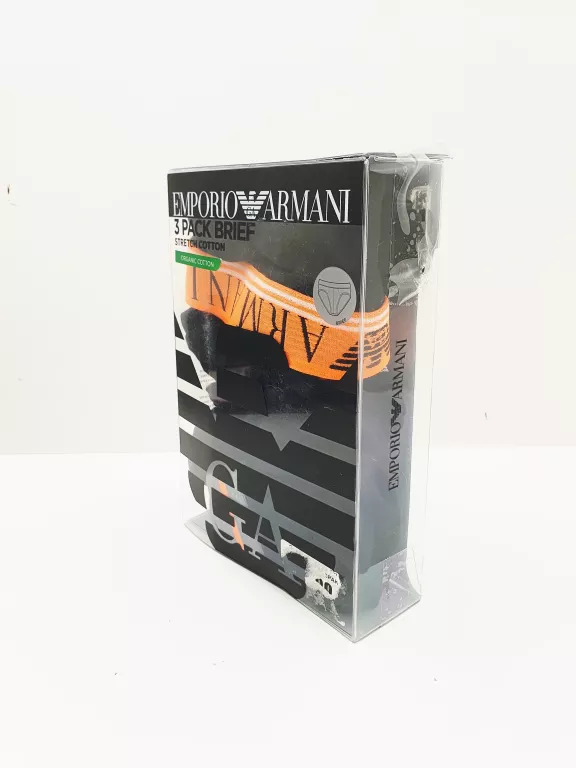 SLIPY MĘSKIE EMPORIO ARMANI 3-PAK ROZMIAR S
