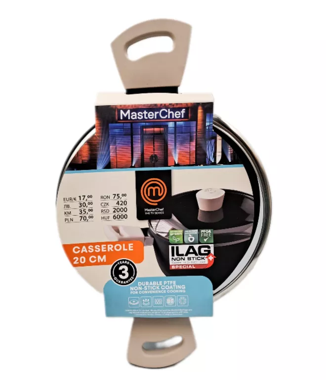 GARNEK Z PRZYKRYWKĄ MASTERCHEF 20CM