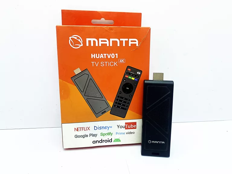 MANTA HUATV01 TV STICK 4K HDMI ANDROID USB