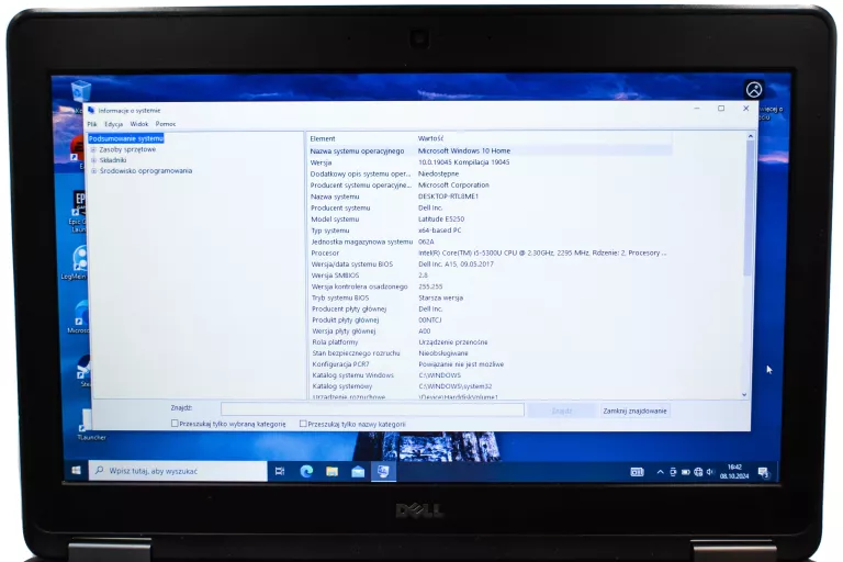 LAPTOP DELL LATITUDE E5250 12,5 " INTEL CORE I5 8 GB / 128 GB