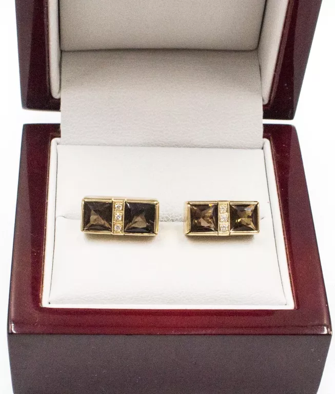 sliczne-zlote-kolczyki-z-brylantami-i-bronzowym-kwarcem-w509-g-14k-rodzaj-2205-2