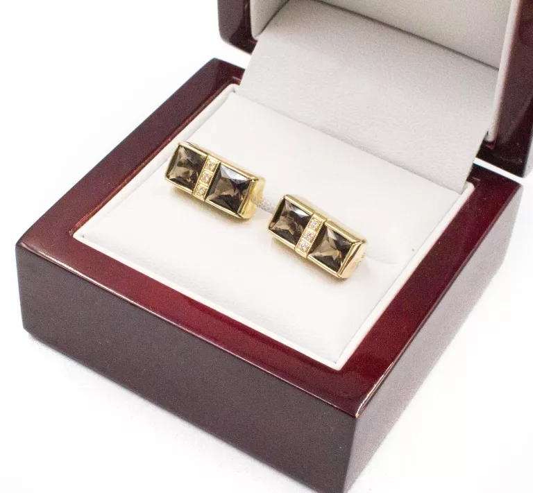 sliczne-zlote-kolczyki-z-brylantami-i-bronzowym-kwarcem-w509-g-14k-material-15835-2