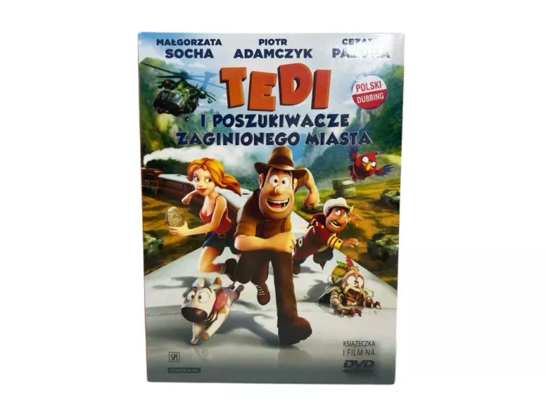 TEDI I POSZUKIWACZE ZAGINIONEGO MIASTA KSIĄŻKA I FILM NA DVD STAN IGŁA