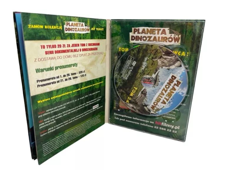 PLANETA DINOZAURÓW TOM 24 KSIĄŻKA I FILM NA DVD