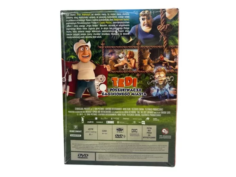 TEDI I POSZUKIWACZE ZAGINIONEGO MIASTA KSIĄŻKA I FILM NA DVD STAN IGŁA