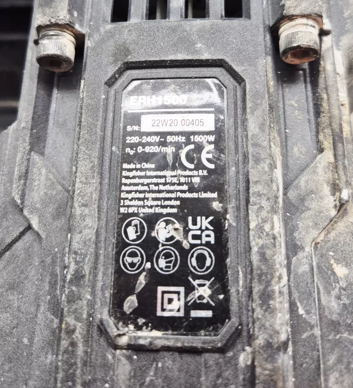 MŁOTOWIERTARKA ERBAUER ERH1500 SDS PLUS 1500 W