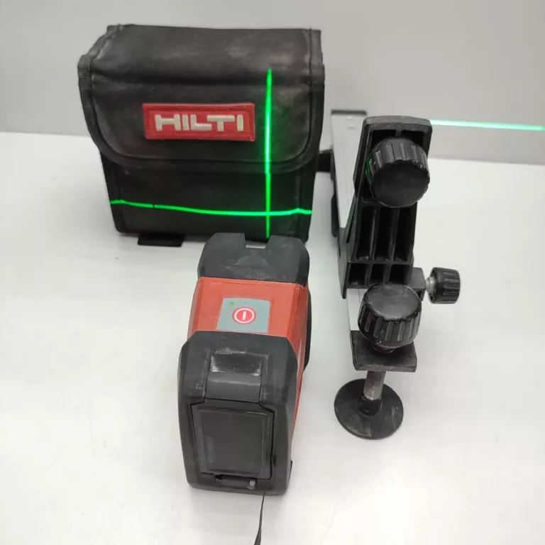 LASER KRZYŻOWY HILTI PM 2-LG 40 M ZIELONY W POKROWCU Z UCHWYTEM