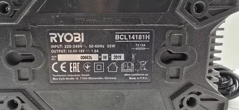 ZAKRĘTARKA UDAROWA RYOBI RID 1801 Z BATERIĄ 1,3AH I ŁADOWARKĄ