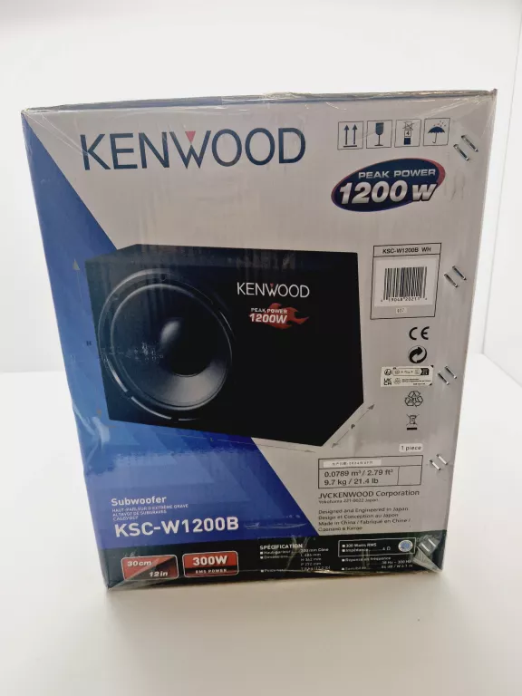 SUBWOOFER SAMOCHODOWY KENWOOD KSC-W1200B 300 W